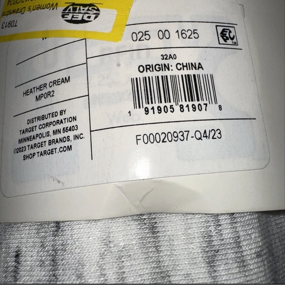 A New Day NWT Women's M Heather Cream Drawstring High-Waist Lounge Leggings - Picture 6 of 7